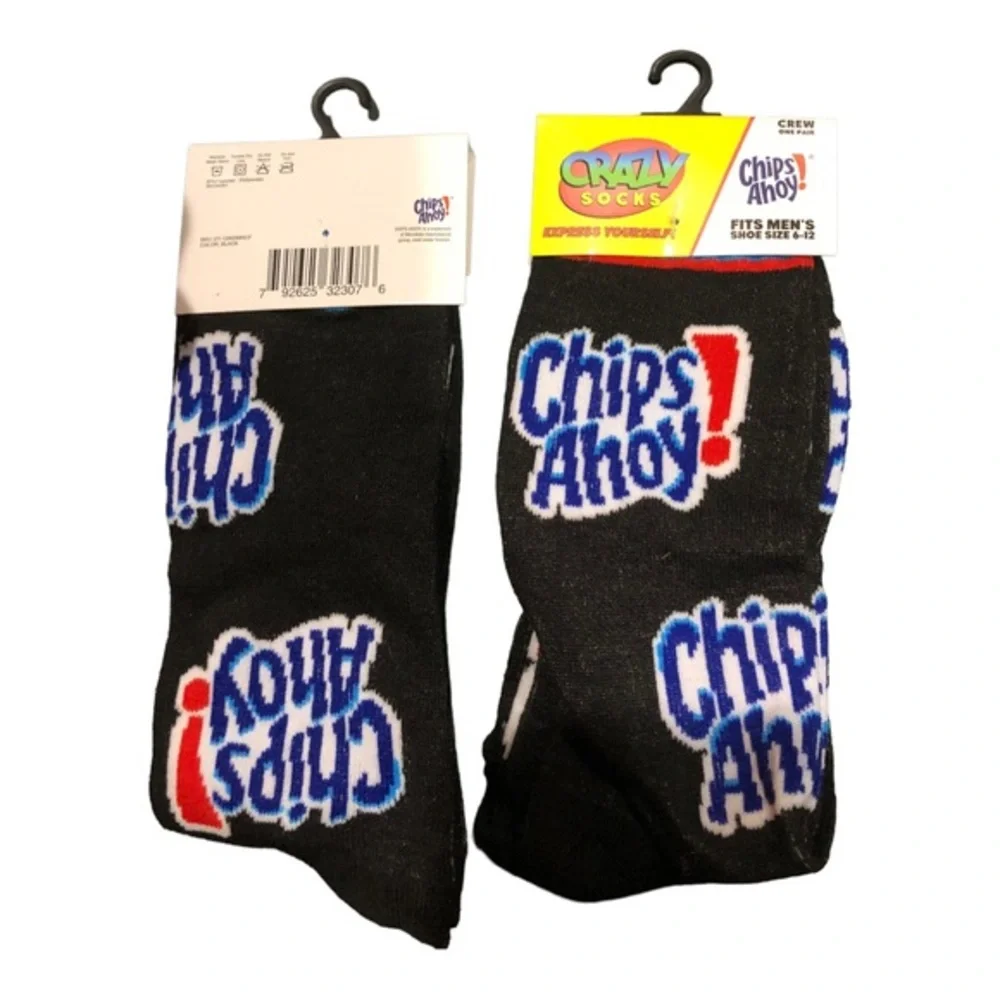 Buy 1 get 1 free! kool-aid White & red crazy‎ fun gag gift crew socks. new
